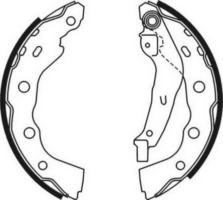 ABE C05059ABE - Garnitura zavorne celjusti parts5.com