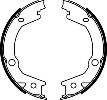 ABE C00527ABE - Brake Shoe Set, parking brake parts5.com