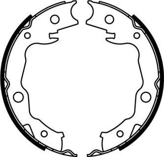 ABE C01063ABE - Set saboti frana, frana de mana parts5.com