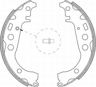 ABE C02059ABE - Sada brzdových čeľustí parts5.com