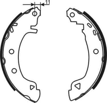 ABE C0D006ABE - Σετ σιαγόνων φρένων parts5.com