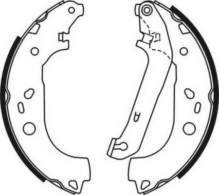 ABE C0G054ABE - Комплект тормозных колодок, барабанные parts5.com