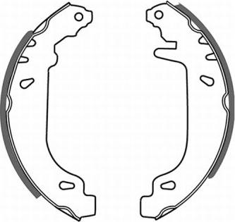 ABE C0R004ABE - Комплект тормозных колодок, барабанные parts5.com