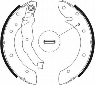 ABE C0R011ABE - Zestaw szczęk hamulcowych parts5.com