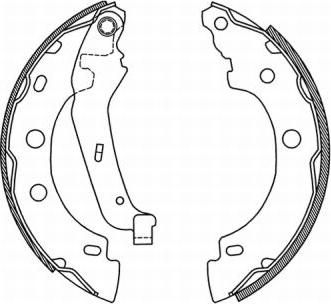 ABE C0R013ABE - Комплект спирачна челюст parts5.com