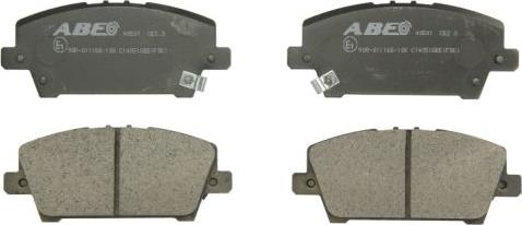 ABE C14051ABE - Brake Pad Set, disc brake parts5.com