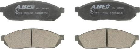 ABE C14004ABE - Brake Pad Set, disc brake parts5.com