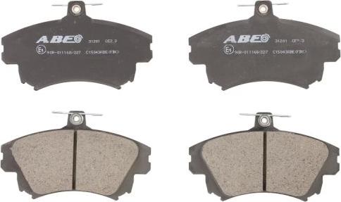 ABE C15043ABE - Brake Pad Set, disc brake parts5.com