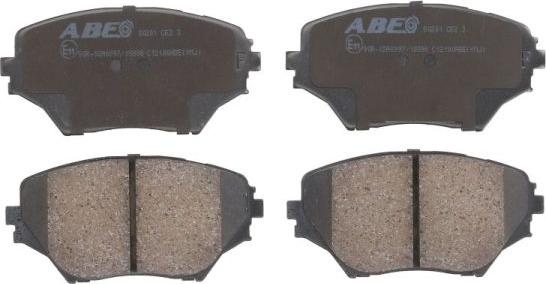 ABE C12100ABE - Brake Pad Set, disc brake parts5.com