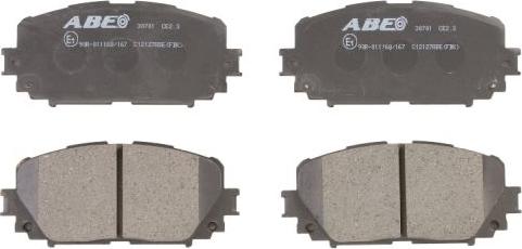 ABE C12127ABE - Set placute frana,frana disc parts5.com