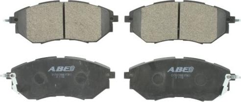 ABE C17017ABE - Σετ τακάκια, δισκόφρενα parts5.com