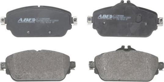 ABE C1M069ABE - Brake Pad Set, disc brake parts5.com