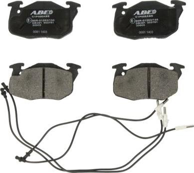 ABE C1P006ABE - Brake Pad Set, disc brake parts5.com