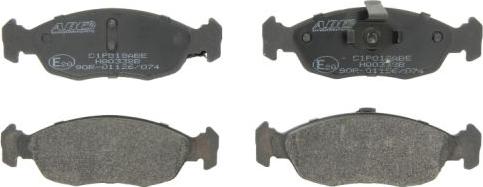 ABE C1P018ABE - Brake Pad Set, disc brake parts5.com