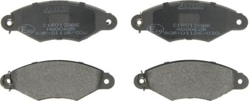 ABE C1R012ABE - Brake Pad Set, disc brake parts5.com