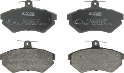 ABE C1W038ABE - Sada brzdových destiček, kotoučová brzda parts5.com