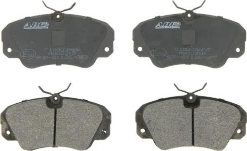 ABE C1X003ABE - Brake Pad Set, disc brake parts5.com