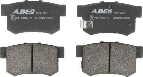 ABE C24005ABE - Brake Pad Set, disc brake parts5.com