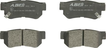 ABE C20510ABE - Σετ τακάκια, δισκόφρενα parts5.com