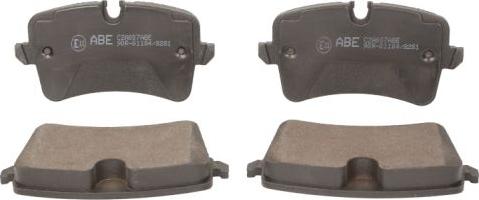 ABE C2A007ABE - Brake Pad Set, disc brake parts5.com