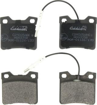 ABE C2M005ABE - Brake Pad Set, disc brake parts5.com