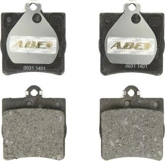 ABE C2M014ABE - Brake Pad Set, disc brake parts5.com