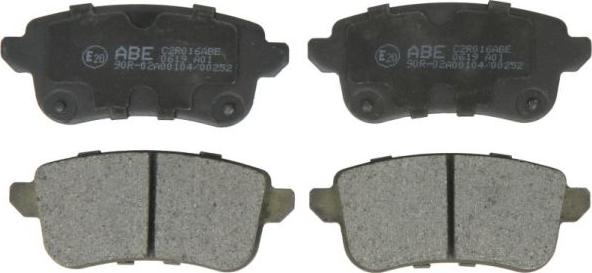 ABE C2R016ABE - Σετ τακάκια, δισκόφρενα parts5.com