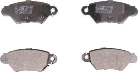 ABE C2X006ABE - Brake Pad Set, disc brake parts5.com