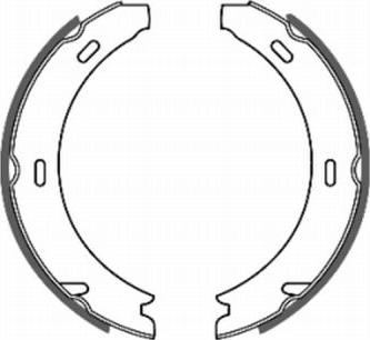 ABE CRM001ABE - Piduriklotside komplekt,seisupidur parts5.com