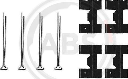 A.B.S. 0951Q - Kit de accesorios, pastillas de frenos parts5.com