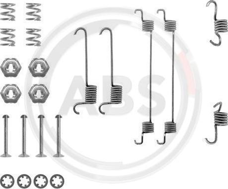 A.B.S. 0650Q - Kompletni pribor, zavorna celjust parts5.com