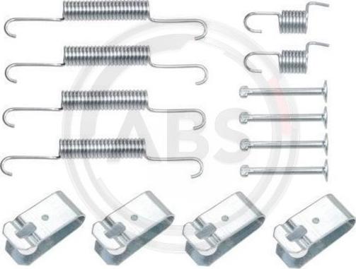 A.B.S. 0895Q - Tartozékkészlet, rögzítőfék pofa parts5.com