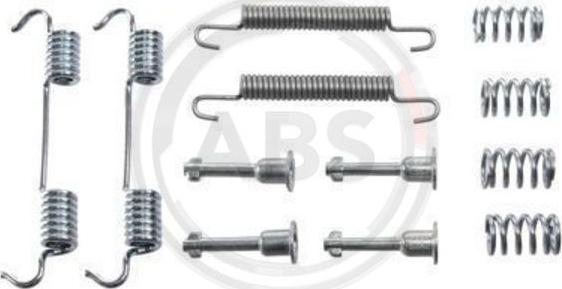 A.B.S. 0801Q - Tartozékkészlet, rögzítőfék pofa parts5.com