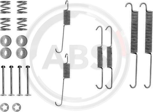 A.B.S. 0754Q - Zestaw dodatków, szczęki hamulcowe parts5.com