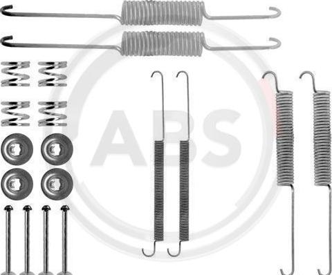 A.B.S. 0758Q - Set accesorii, sabot de frana parts5.com