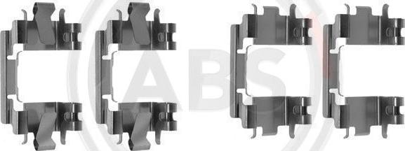 A.B.S. 1257Q - Kit d'accessoires, plaquette de frein à disque parts5.com