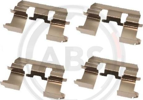 A.B.S. 1281Q - Sada příslušenství, obložení kotoučové brzdy parts5.com