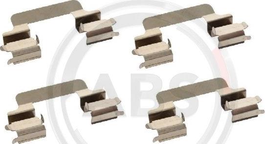 A.B.S. 1231Q - Kit d'accessoires, plaquette de frein à disque parts5.com