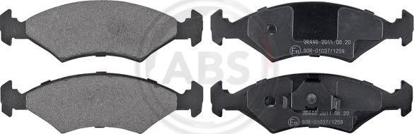 A.B.S. 36446 - Fékbetétkészlet, tárcsafék parts5.com