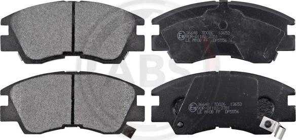 A.B.S. 36648 - Brake Pad Set, disc brake parts5.com