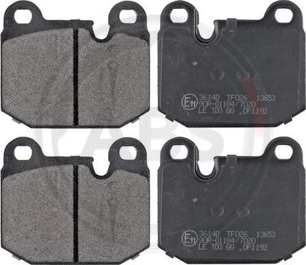 A.B.S. 36140 - Set placute frana,frana disc parts5.com