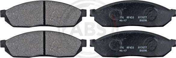 A.B.S. 36156 - Brake Pad Set, disc brake parts5.com