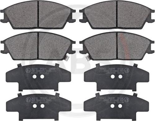 A.B.S. 36172 - Brake Pad Set, disc brake parts5.com