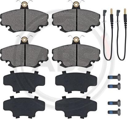 A.B.S. 36881 - Komplet zavornih oblog, ploscne (kolutne) zavore parts5.com