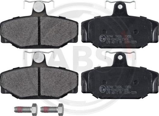 A.B.S. 36744 - Brake Pad Set, disc brake parts5.com