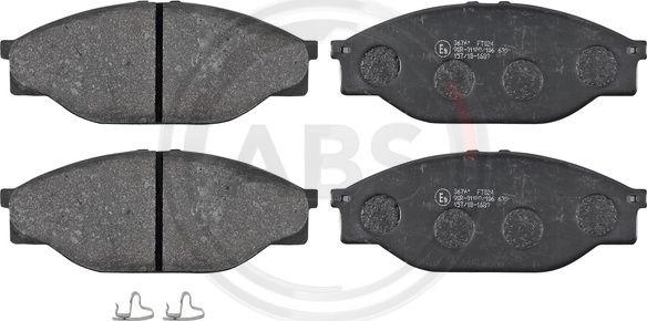 A.B.S. 36761 - Sada brzdových platničiek kotúčovej brzdy parts5.com