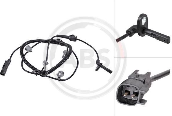 A.B.S. 31719 - Sensor, revoluciones de la rueda parts5.com