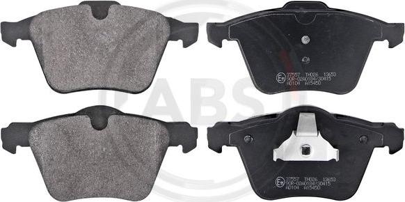 A.B.S. 37557 - Sada brzdových platničiek kotúčovej brzdy parts5.com