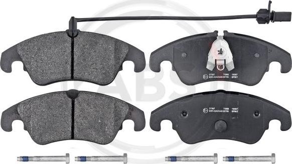 A.B.S. 37587 - Brake Pad Set, disc brake parts5.com