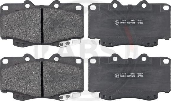 A.B.S. 37649 - Brake Pad Set, disc brake parts5.com